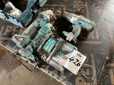 Übersichtsbild von makita battery drill, angle drill & angle grinder